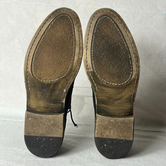 John Fluevog Shoes Men's Size 10 Grant Derby Leather Dress Casual CapToe Lined - Picture 10 of 13